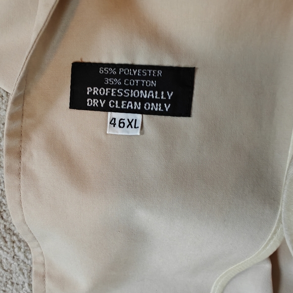 Vintage Christian Dior Monsieur 46 XL Classic Beige Trench Coat - Picture 6 of 16